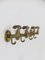 Kleiderbügel aus Messing, Italien, 1970er, 7 . Set 1
