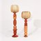 Sculptural Italian Cocoon Table Lamps, 1970s, Set of 2 1