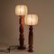 Skulpturale Italienische Cocoon Tischlampen, 1970er, 2er Set 8