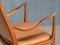 Armchair in Walnut and Leather by Hans Asplund for Nordiska Kompaniet, 1955 5