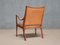 Armchair in Walnut and Leather by Hans Asplund for Nordiska Kompaniet, 1955 10