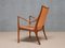 Armchair in Walnut and Leather by Hans Asplund for Nordiska Kompaniet, 1955 11