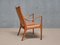 Armchair in Walnut and Leather by Hans Asplund for Nordiska Kompaniet, 1955 15
