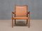 Armchair in Walnut and Leather by Hans Asplund for Nordiska Kompaniet, 1955 14