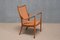 Armchair in Walnut and Leather by Hans Asplund for Nordiska Kompaniet, 1955 4