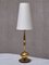 Tall Brass Table Lamp by Henrik Blomqvist for Tranås Stilarmatur, Sweden, 1960s 3