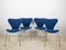Sillas serie 7 3107 de Arne Jacobsen para Fritz Hansen, 1993. Juego de 4, Imagen 1