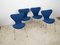 Sillas serie 7 3107 de Arne Jacobsen para Fritz Hansen, 1993. Juego de 4, Imagen 7