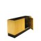 Credenza vintage in acciaio dorato con ripiano in pietra, anni '90, Immagine 1