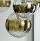 Lampada a sospensione con 7 sfere in vetro di Oberglas Austria, anni '60, Immagine 4