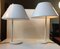 White Danish Minimalist Combi Table Lamps by Per Iversen for Louis Poulsen, 1980s, Set of 2 2