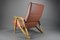 Gilda Brown Leather Armchair by Carlo Mollino for Zanotta, 1990s, Image 9