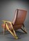 Gilda Brown Leather Armchair by Carlo Mollino for Zanotta, 1990s, Image 7