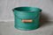 Green Sheet Metal Fishermans Basket, 1940s 6