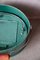 Green Sheet Metal Fishermans Basket, 1940s 5