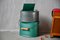 Green Sheet Metal Fishermans Basket, 1940s 1