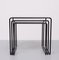 Nesting Tables with Black Metal Frame, 1970, Set of 3, Image 2