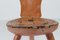 Silla sueca antigua de tres patas al estilo de Axel Einar Hjorth, década de 1850, Imagen 13