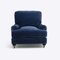 Cornflower Blue Baxter Armchair from Pure White Lines, Image 2