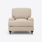 Flax Linen Baxter Armchair from Pure White Lines, Image 3