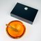 Vintage Italian Orange Murano Glass Ashtray, 1970s 3