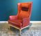 Vintage Wingback Chair in Leather by Arne Norell, Image 1