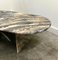 Vintage Oval Cipollino Ondulato Marble Coffee Table, Italy, 1970s 7