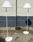 White Danish Minimalist Combi Floor Lamps by Per Iversen for Louis Poulsen, 1980s, Set of 2 7