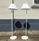 White Danish Minimalist Combi Floor Lamps by Per Iversen for Louis Poulsen, 1980s, Set of 2 1