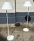 Weiße Dänische Minimalistische Combi Stehlampen von Per Iversen für Louis Poulsen, 1980er, 2er Set 2