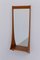 Moderner dänischer Wandspiegel aus Teak mit Ablage von Jansen Spejle, 1960er 12