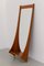 Moderner dänischer Wandspiegel aus Teak mit Ablage von Jansen Spejle, 1960er 9