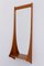 Moderner dänischer Wandspiegel aus Teak mit Ablage von Jansen Spejle, 1960er 16