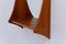 Moderner dänischer Wandspiegel aus Teak mit Ablage von Jansen Spejle, 1960er 13