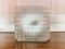 Portuguese Square Glass Flush Mount Ceiling or Wall Light, 1970s, Image 1