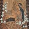 Art Nouveau Pokerwork Wall Panel, 1900s 2