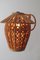 Appliques Murales Lanterne en Bambou, 1950s, Set de 2 3