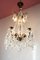 Vintage Swedish Bronze Chandelier with Candles, 1940s 2