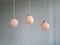 Lampada a sospensione Art Déco in vetro rosa, anni '20, Immagine 10