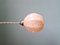 Lampada a sospensione Art Déco in vetro rosa, anni '20, Immagine 11