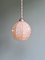 Lampada a sospensione Art Déco in vetro rosa, anni '20, Immagine 14