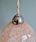 Lampada a sospensione Art Déco in vetro rosa, anni '20, Immagine 15