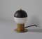 Lampe de Bureau en Laiton avec Dôme en Acier, Italie, 1950s 1