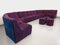 Vintage Snake Modular Sofa in Velvet, 1970s, Set of 14 38