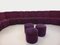 Vintage Snake Modular Sofa in Velvet, 1970s, Set of 14 8