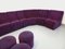 Vintage Snake Modular Sofa in Velvet, 1970s, Set of 14 7