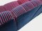 Vintage Snake Modular Sofa in Velvet, 1970s, Set of 14 27