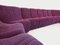 Vintage Snake Modular Sofa in Velvet, 1970s, Set of 14 15