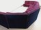 Vintage Snake Modular Sofa in Velvet, 1970s, Set of 14 37