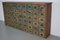 Large Industrial French Painted Pine Hardware Store Cabinet, 1950s 2